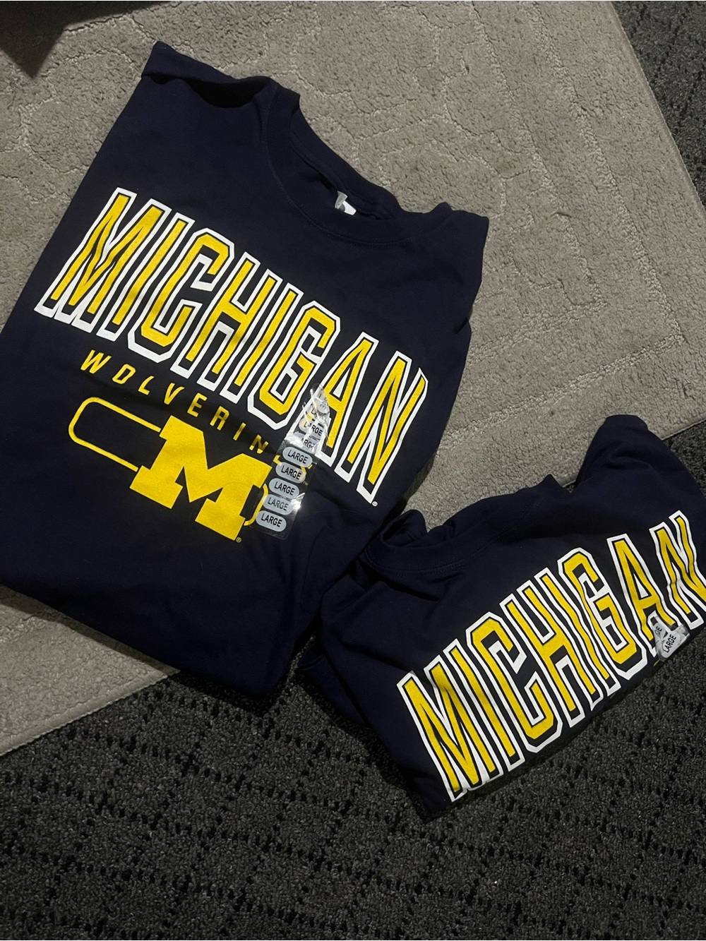 Michigan Wolverines Navy and Yellow men’s Top